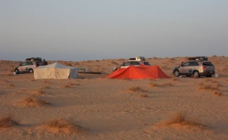 Zeltlager in der Wüste