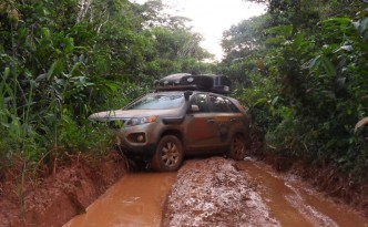 Nationalstraße im Kongo