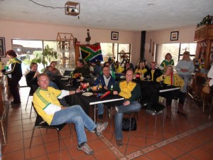 Bafana Bafana in der Unterkunft